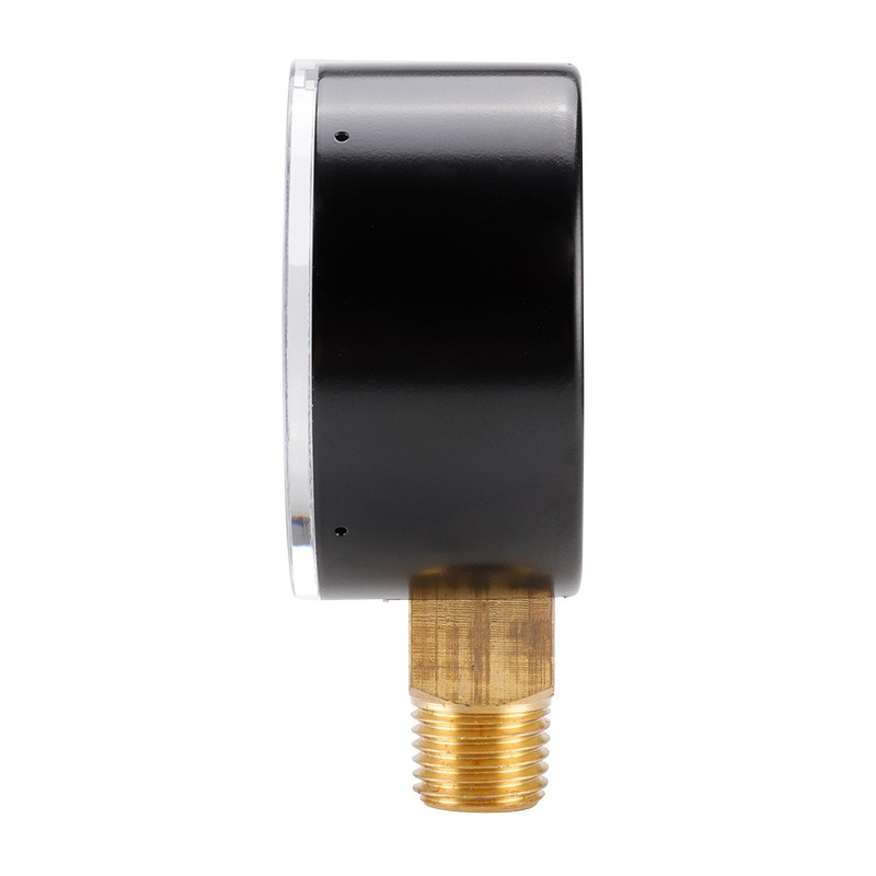 thumbnail image 2 of Manómetro, 0-60 PSI, carcasa de hierro inoxidable, montaje inferior de 1/4" NPT, manómetro de aire Manómetro de agua Manómetro hidráulico Manómetro de aceite, manómetro radial sísmico, 2 of 4