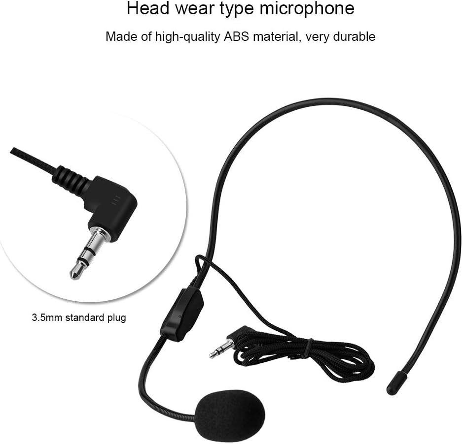 thumbnail image 2 of Micrófono con cable montado en la cabeza YONGSHENG 3,5 mm con conector para micrófono de condensador, 2 of 5