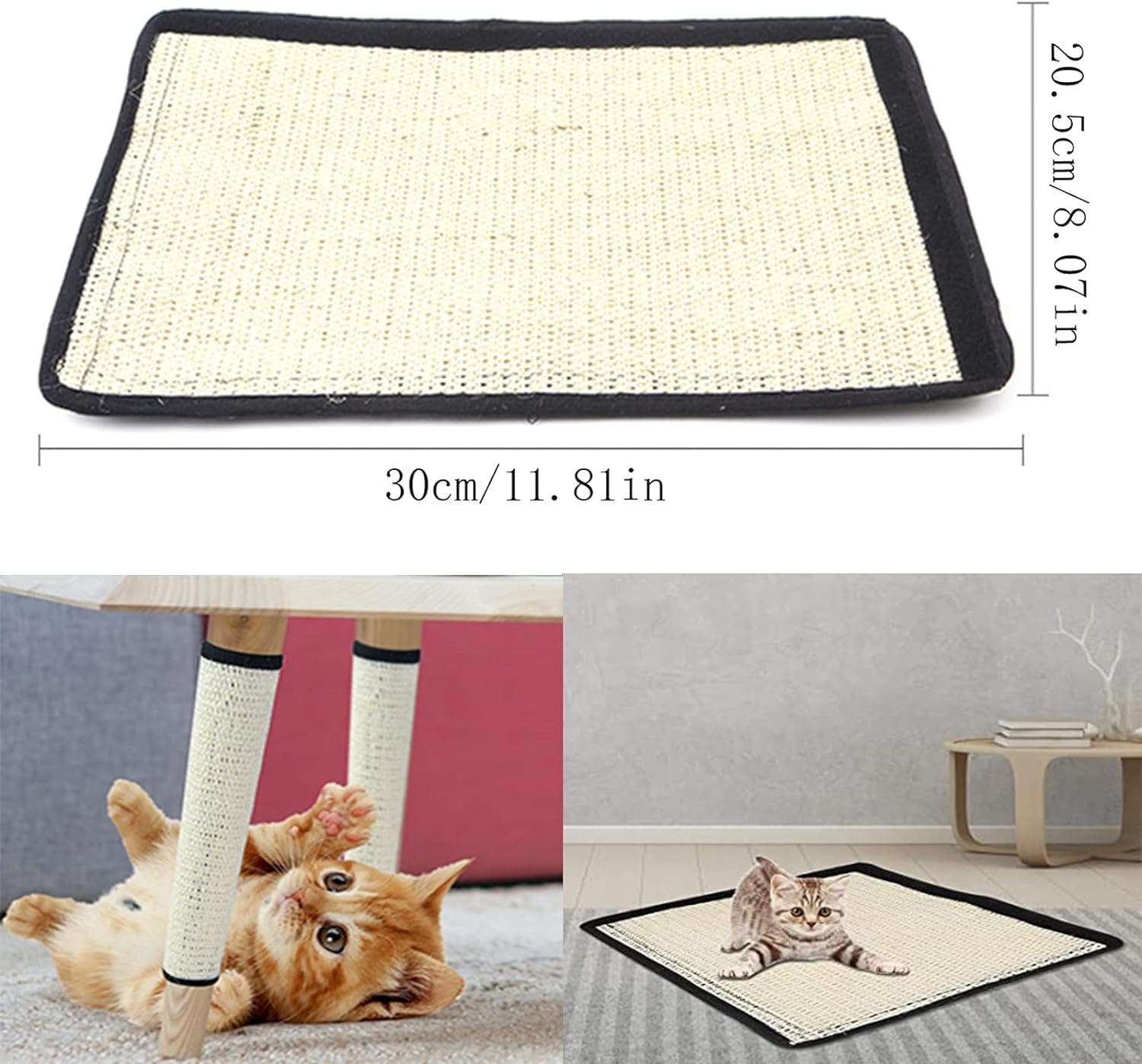 thumbnail image 4 of Alfombrilla para rascar gatos YONGSHENG de Sisal Natural resistente, 4 of 5