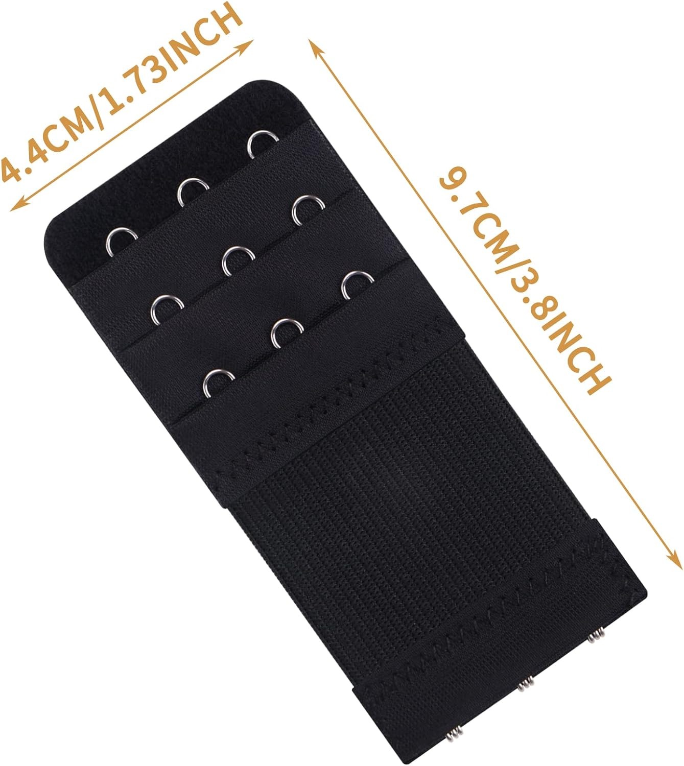 thumbnail image 2 of Extensor de sujetador negro YONGSHENG 3 piezas 3 ganchos 3 filas, 2 of 5