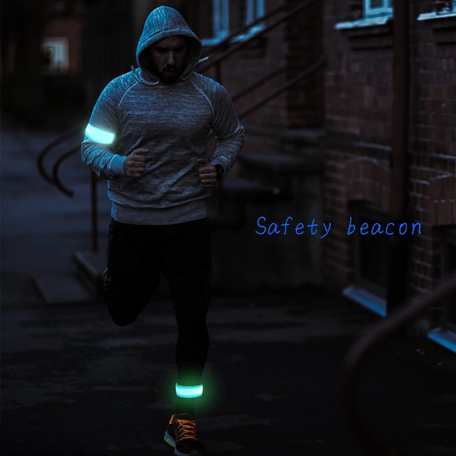 thumbnail image 5 of Pulsera de brazo reflectante LED YONGSHENG Correa de seguridad nocturna Azul, 5 of 5
