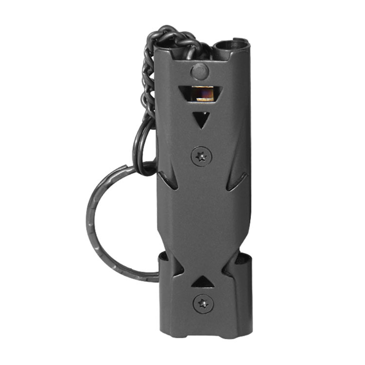 thumbnail image 4 of Silbato de entrenamiento para perros negro, silbato ultrasónico ajustable profesional para perros de 150 decibelios con cordón gratuito para Camping Rescue Ra, 4 of 5
