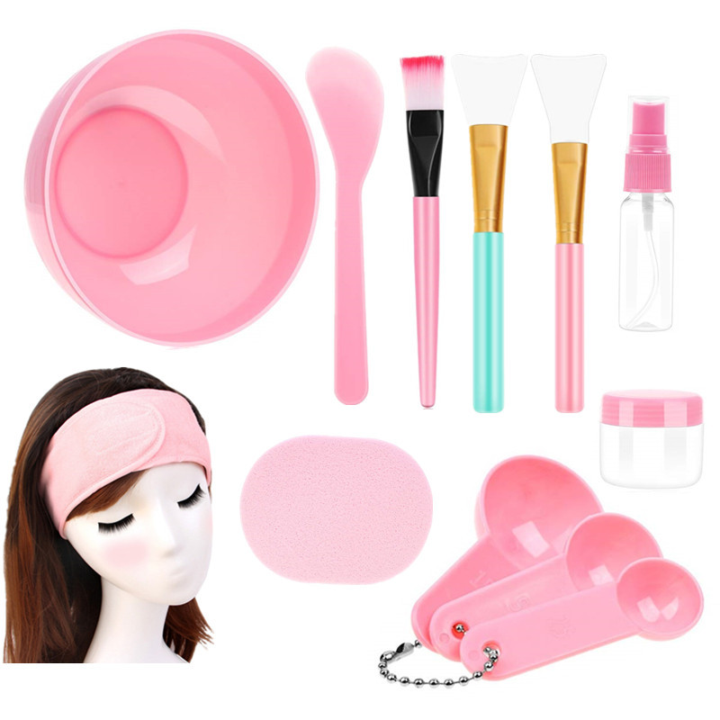 thumbnail image 1 of Juego de 12 Uds banda elástica para el cabello con orejas de gato turbante suave diadema con Kit de cepillo para mascarilla, 1 of 5