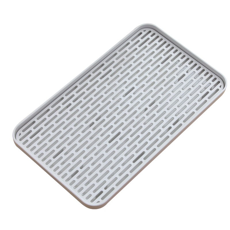 thumbnail image 5 of Escurridor de platos de 2 niveles con escurridor, bandeja de té para tazas, fruteros, utensilios de café, 5 of 5