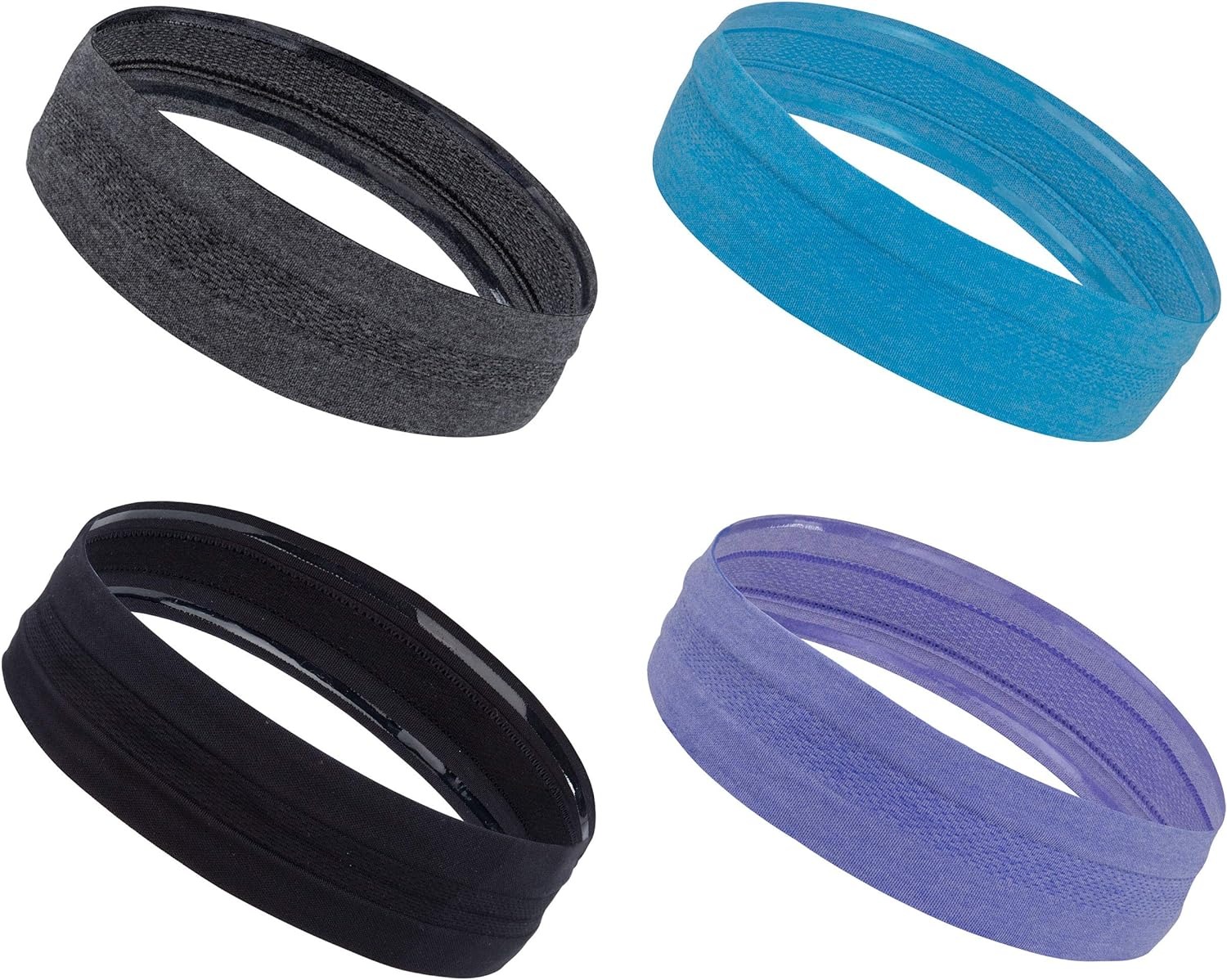 thumbnail image 1 of 4 diademas deportivas, diademas elásticas antideslizantes para hombre y mujer, fitness, absorción de humedad, correr, ciclismo, yoga, baloncesto, 1 of 5