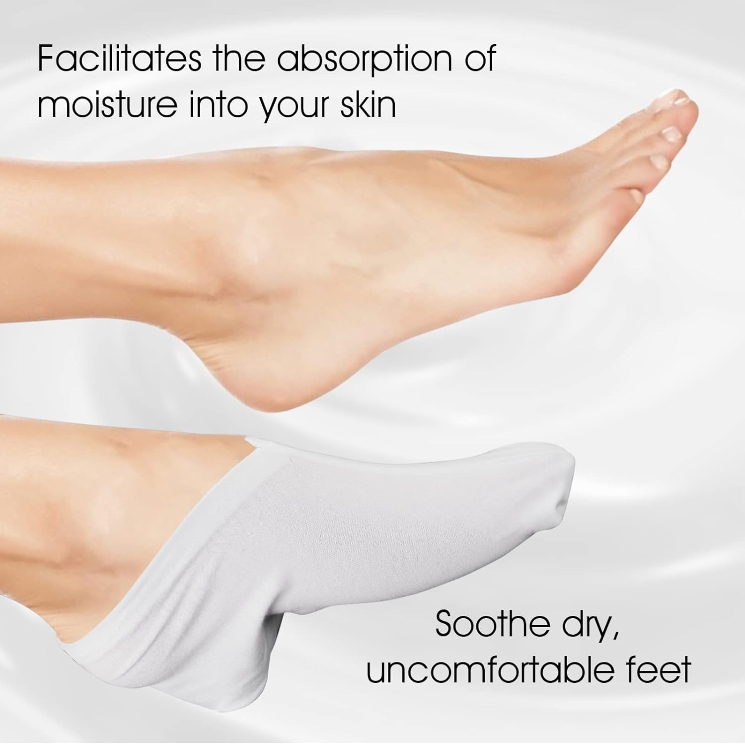 thumbnail image 4 of 3 pares de calcetines de gel hidratante YONGSHENG calcetines para el cuidado de los pies Spa piel seca dura y agrietada, 4 of 5