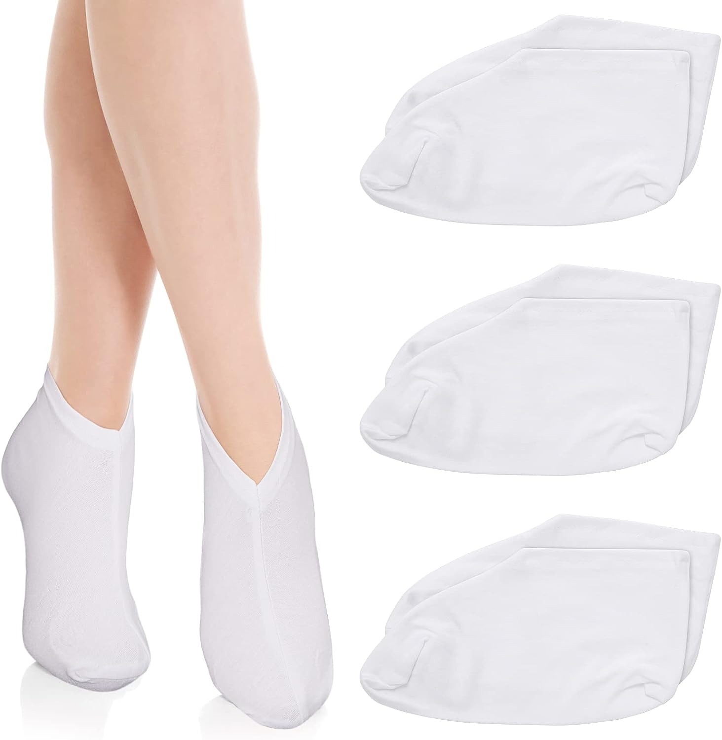 thumbnail image 1 of 3 pares de calcetines de gel hidratante YONGSHENG calcetines para el cuidado de los pies Spa piel seca dura y agrietada, 1 of 5