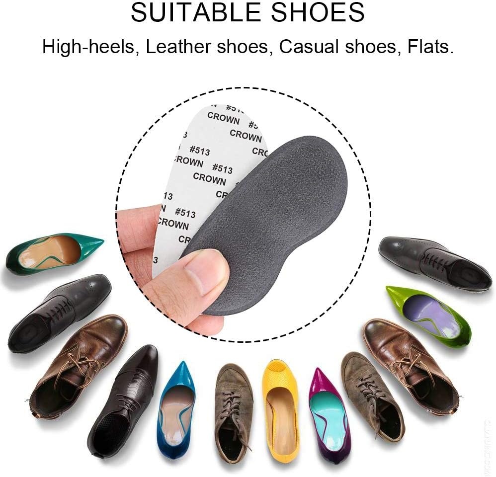 thumbnail image 3 of Taloneras para hombres y mujeres YONGSHENG inserciones autoadhesivas para el talón 2 pares + 1 par extra, 3 of 5