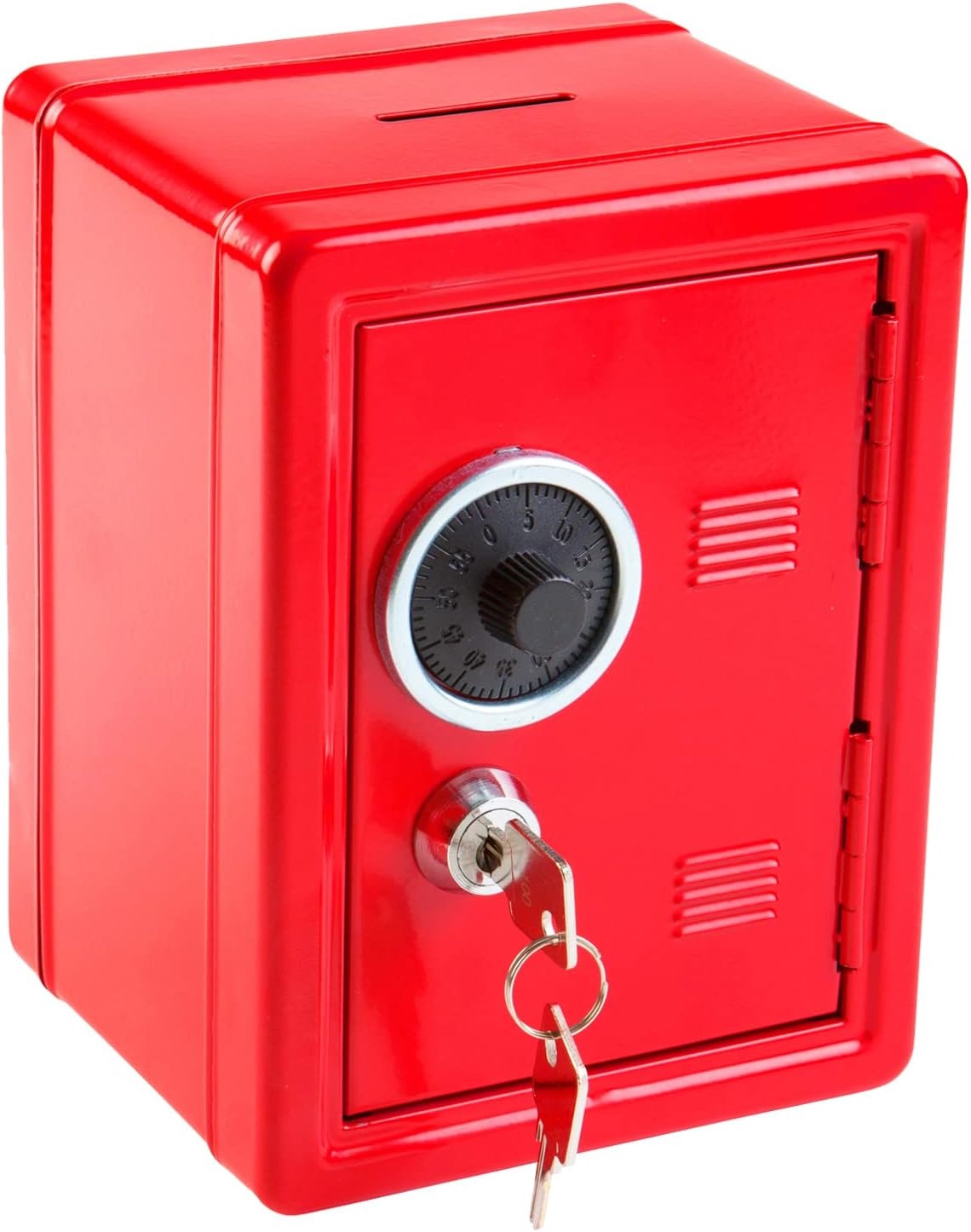 thumbnail image 1 of Caja fuerte YONGSHENG roja 12 x 10 x 16 cm para niños guardar dinero objetos de valor, 1 of 3