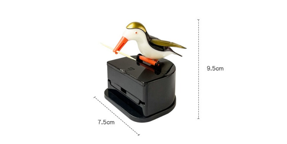 thumbnail image 2 of White Birds White Wings Little Bird Dispensador de palillos de dientes creativo, 2 of 4