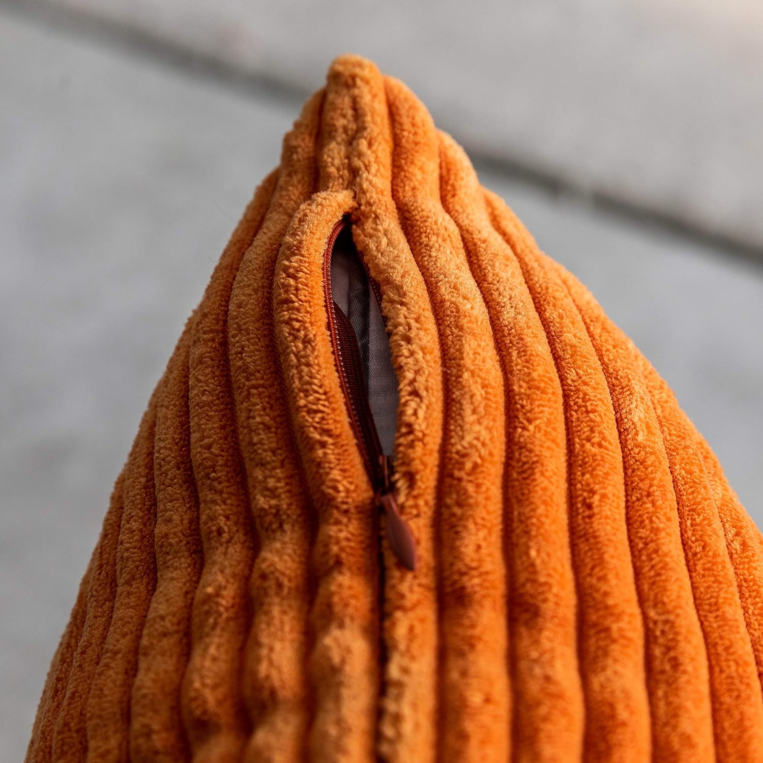 thumbnail image 3 of 2 Piezas Fundas de Cojín Rectángulo YONGSHENG Pana A Rayas Oblongas 30x50cm Naranja Quemado, 3 of 3