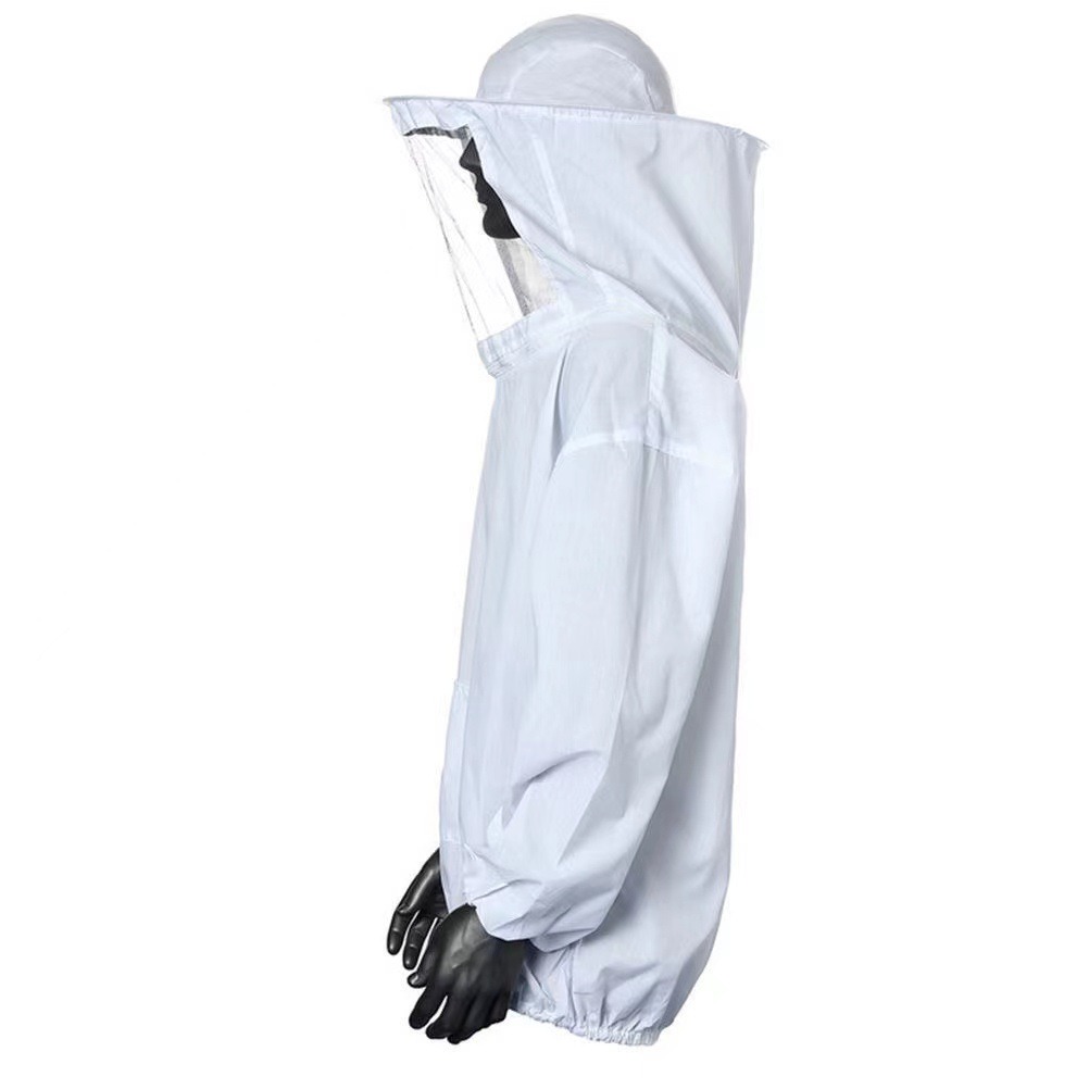 Chaqueta de apicultura para hombres y mujeres,Chaqueta de abeja con capucha de velo,Chaqueta de apicultor,Suite de apicultor adecuada para apicultores profesionales