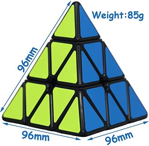thumbnail image 4 of Pyramid Speed ​​Cube, 3x3x3 Qiming Pyramid Speed ​​Cube Triángulo Cubo Rompecabezas Cubo Mágico (Negro) Triángulo Cubo Mágico Rompecabezas para Niños Adultos, 4 of 5