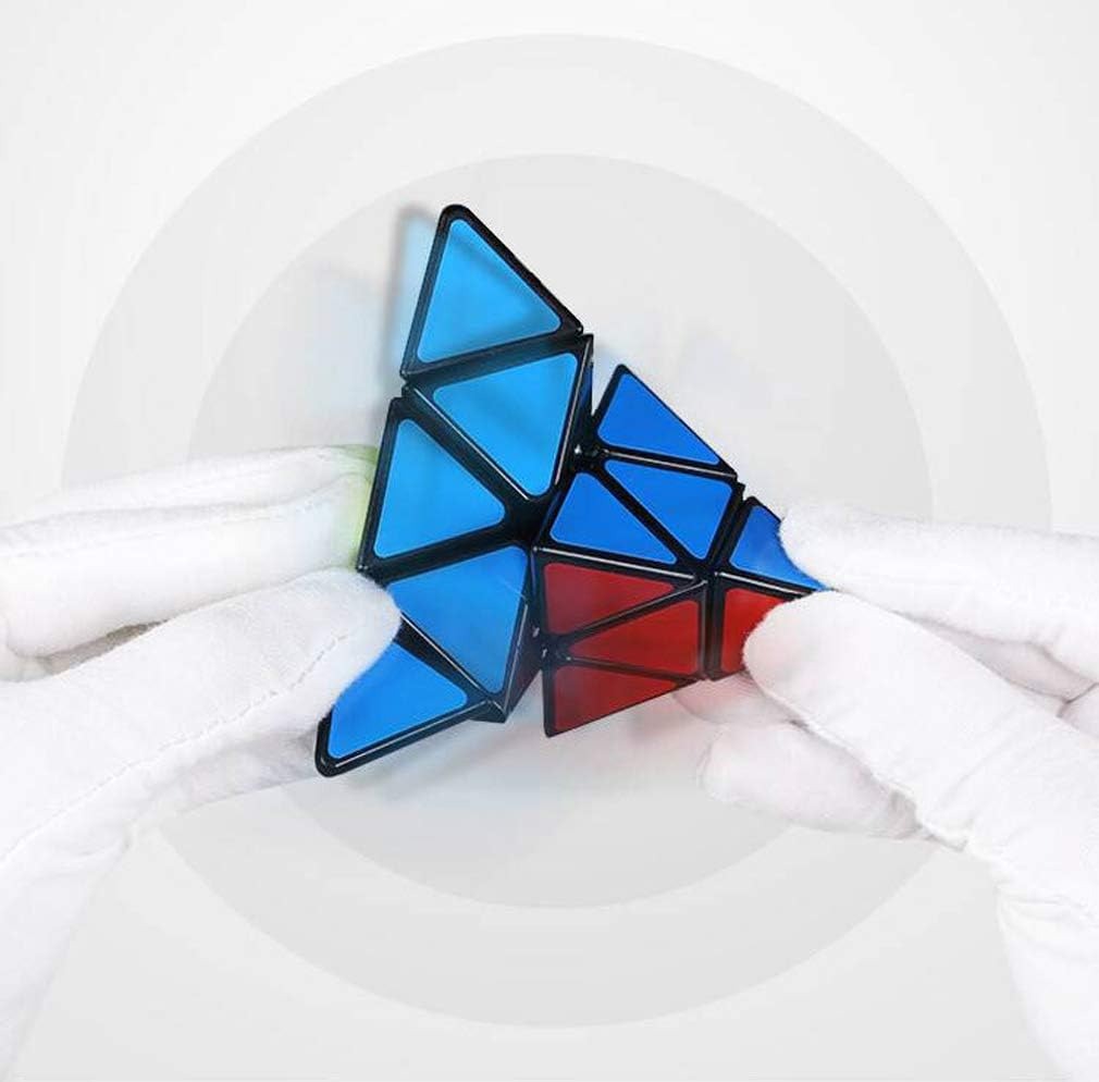 thumbnail image 2 of Pyramid Speed ​​Cube, 3x3x3 Qiming Pyramid Speed ​​Cube Triángulo Cubo Rompecabezas Cubo Mágico (Negro) Triángulo Cubo Mágico Rompecabezas para Niños Adultos, 2 of 5