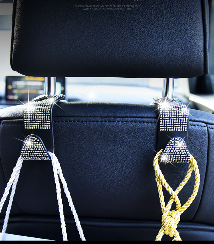 thumbnail image 5 of Gancho para reposacabezas de asiento de coche, asiento delantero, ganchos para coche, perchas para coche, percha para asiento de coche, asiento trasero, paquete de 6, 5 of 5