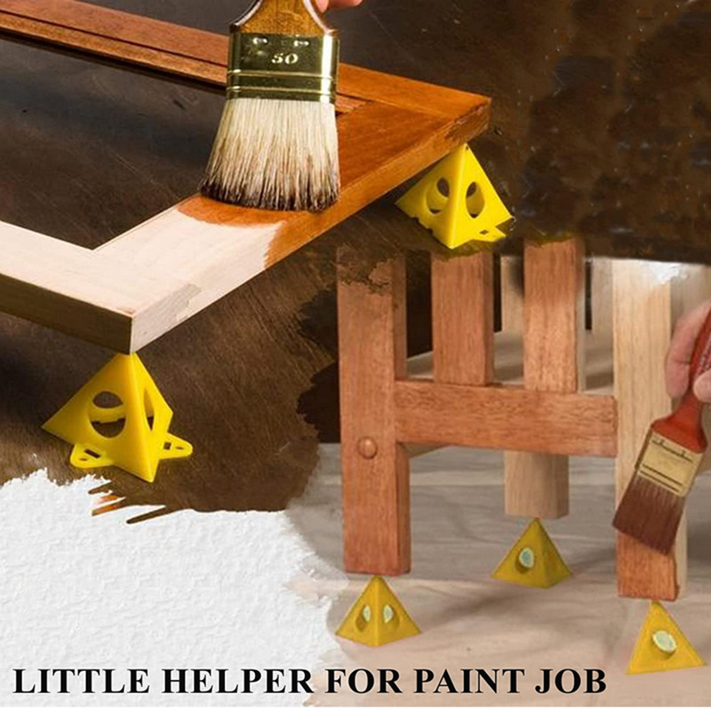 20 soportes piramidales para pintura de pintor, miniconos de pintura para soporte de lienzo y elevadores de puertas, vertido de pintura para gabinetes