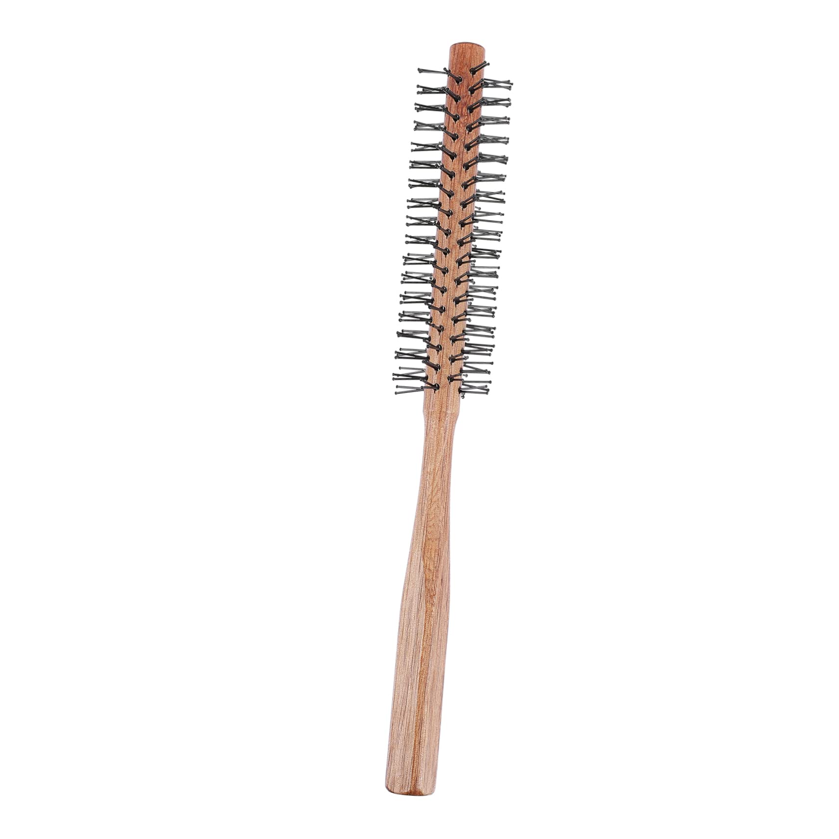 Peine cilíndrico de peluquería, cepillo secador de pelo para mujer, cepillo redondo de cerdas de jabalí para Barba, peine para pelo rizado, cepillo redondo pequeño