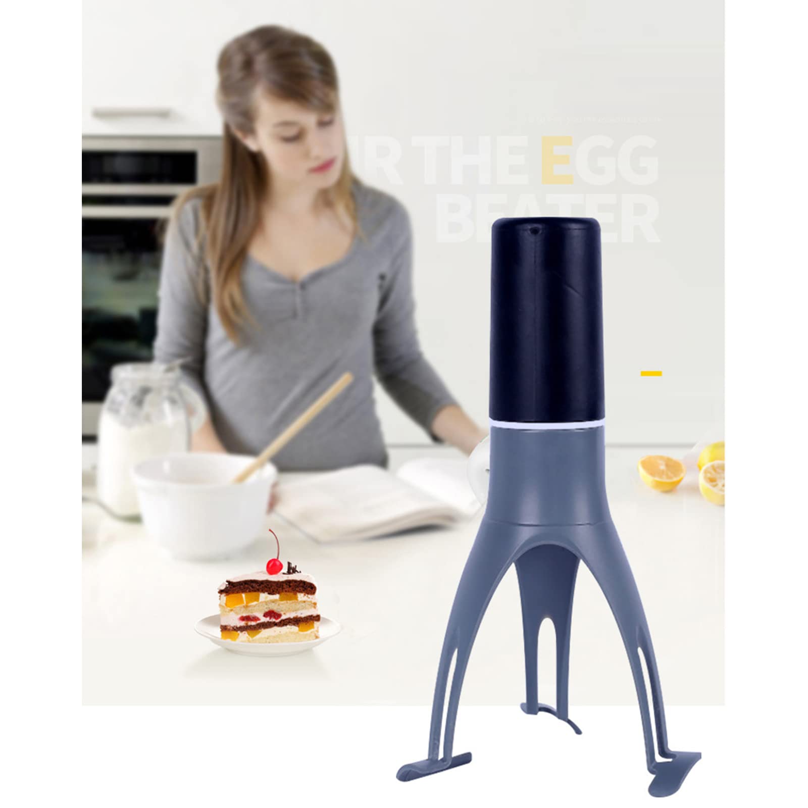 thumbnail image 4 of Agitador de sartén automático, agitador de alimentos, Mini mezclador automático portátil, batidor de huevos de acero inoxidable, batidor de crema para huevos, leche, mantequilla, crema, 4 of 5
