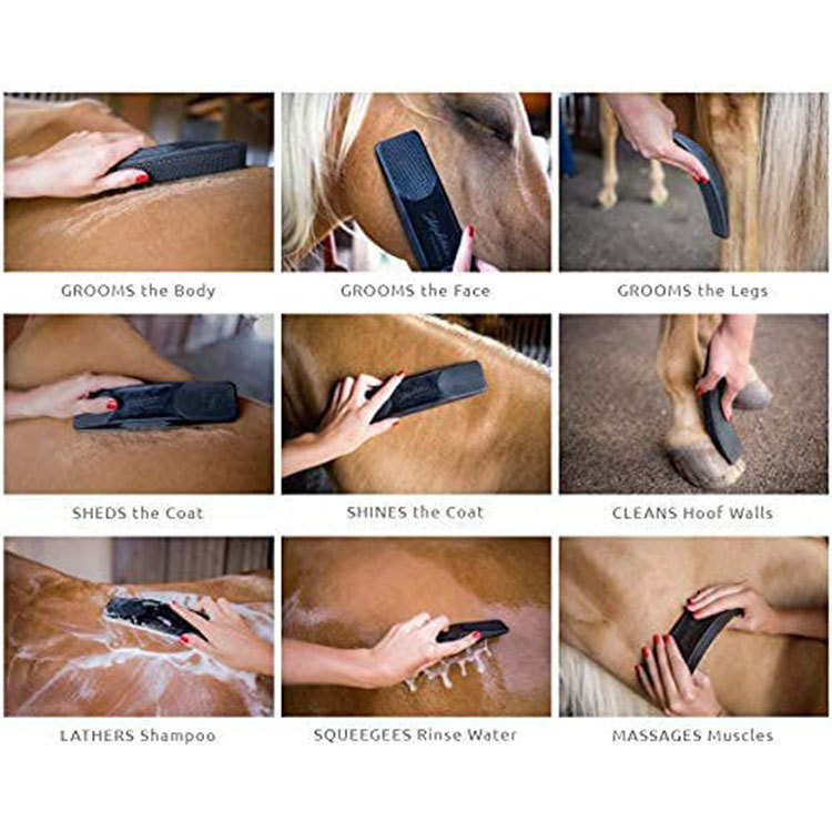 thumbnail image 5 of Herramienta de aseo suave para caballos, perros y gatos, herramienta para quitar el pelo, arreglar y quitar el pelo (3 unidades), 5 of 5
