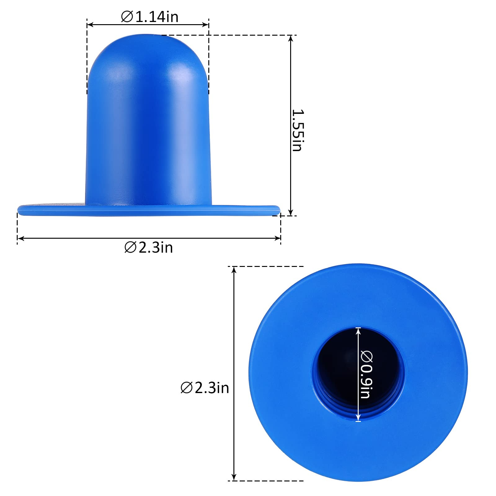 thumbnail image 2 of Parts Shop Tapón de repuesto para filtro de piscina de tierra, tapón de agujero para colador (paquete de 4), 2 of 5