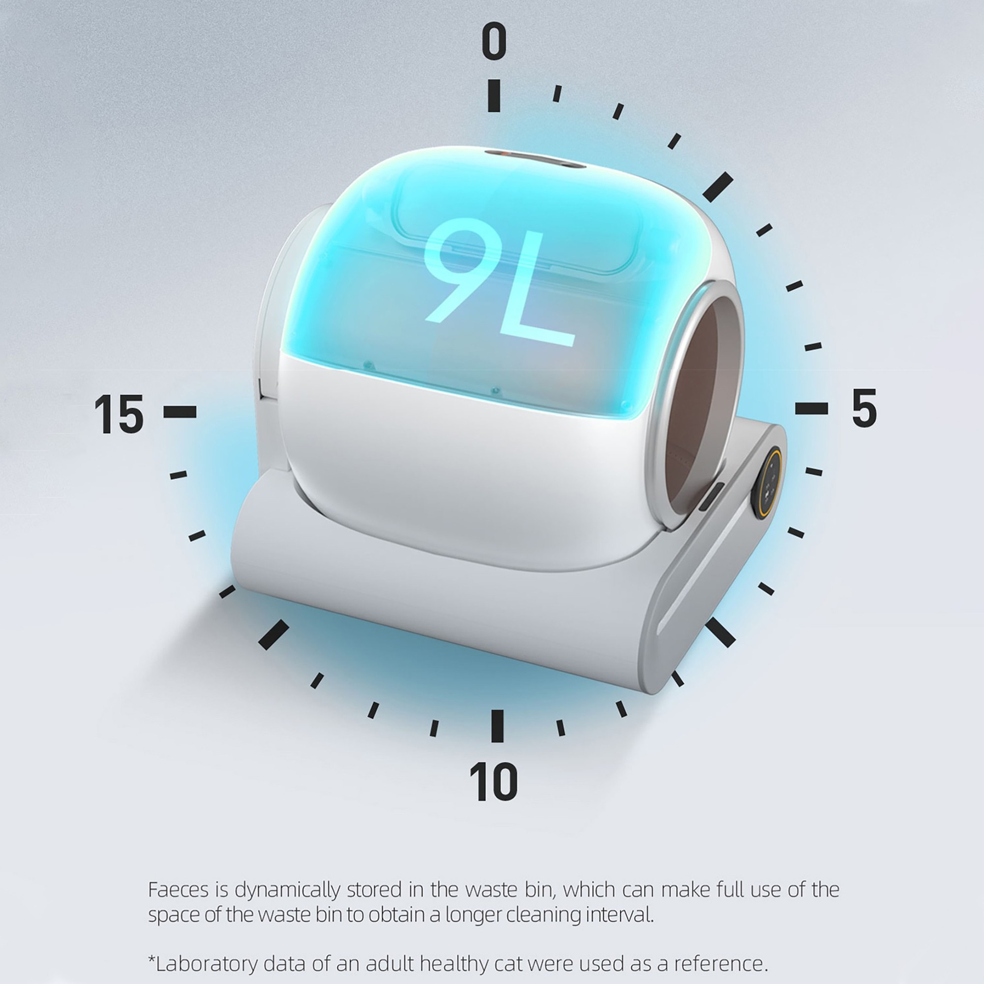Pefilos 65L Self Cleaning Cat Litter Box, Smart Cat Litter Cleaning Robot for Multi Cats, Support 5G/Anti-Pinch, White Pefilos 65L Self Cleaning Cat Litter Box, Smart Cat Litter Cleaning Robot for Multi Cats, Support 5G/Anti-Pinch, White