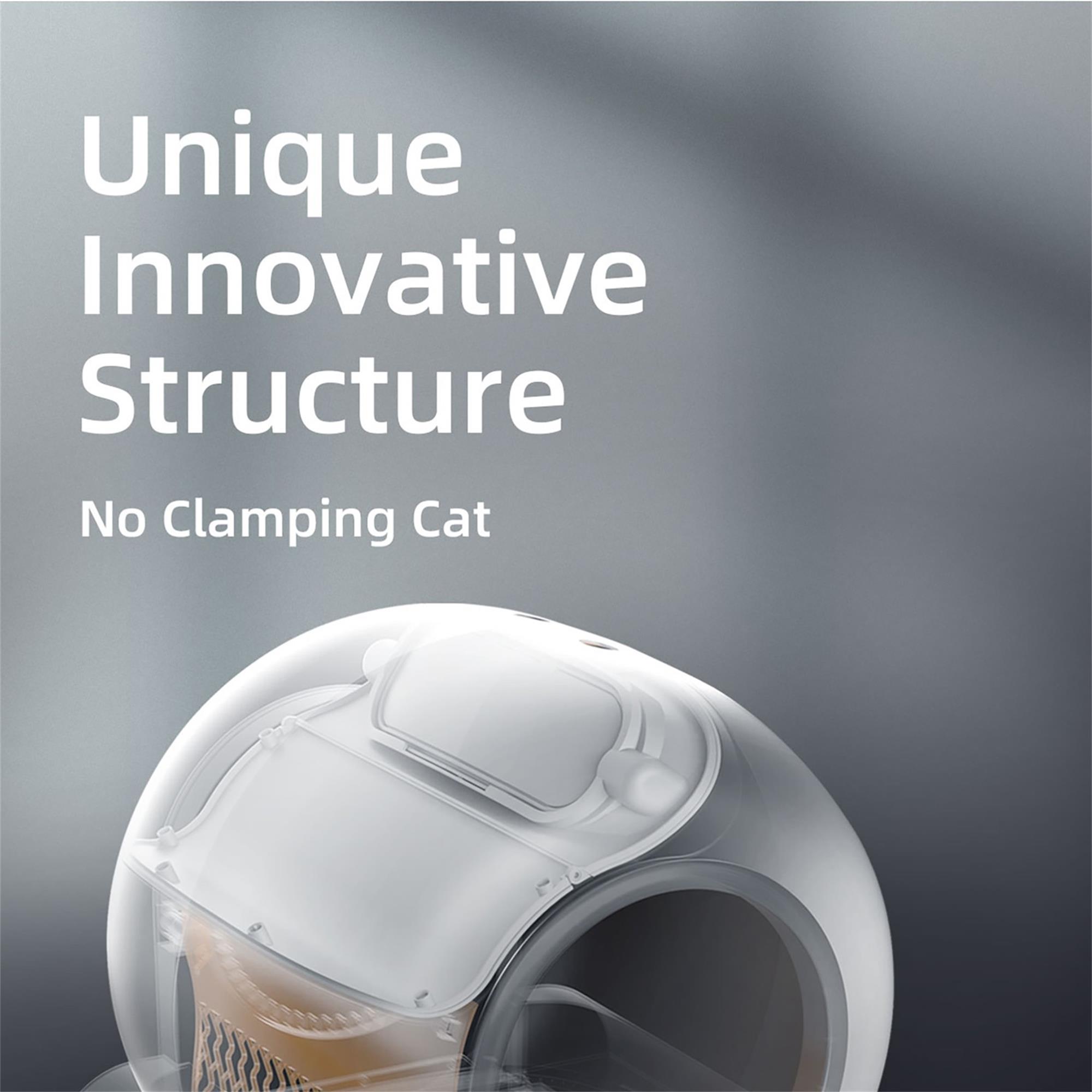 Pefilos 65L Self Cleaning Cat Litter Box, Smart Cat Litter Cleaning Robot for Multi Cats, Support 5G/Anti-Pinch, White Pefilos 65L Self Cleaning Cat Litter Box, Smart Cat Litter Cleaning Robot for Multi Cats, Support 5G/Anti-Pinch, White