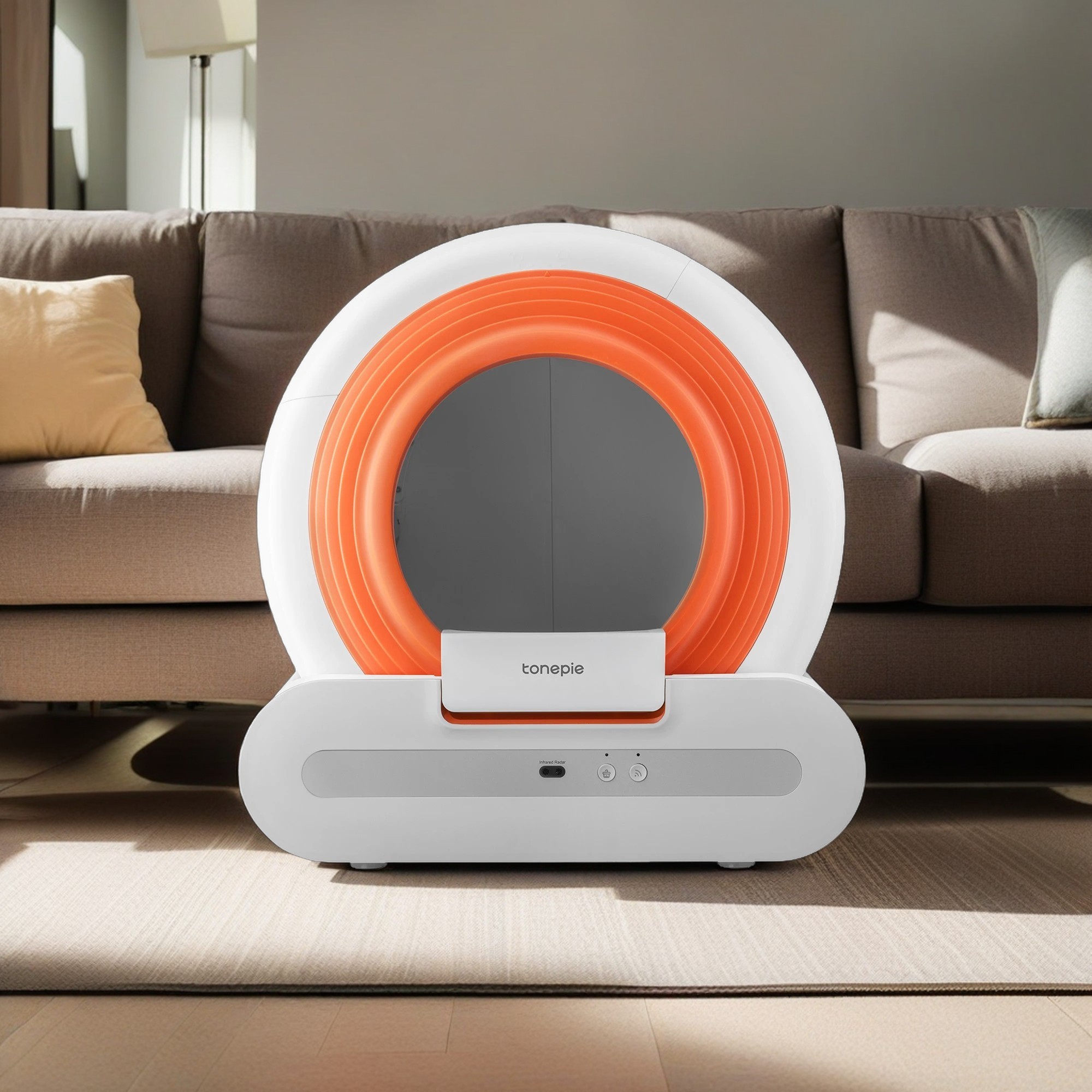 Pefilos 65L Self Cleaning Cat Litter Box, Smart Cat Litter Cleaning Robot for Multi Cats, Support 5G/Anti-Pinch, White Pefilos 65L Self Cleaning Cat Litter Box, Smart Cat Litter Cleaning Robot for Multi Cats, Support 5G/Anti-Pinch, White